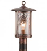  90623 - 10"W Fulton Winter Pine Post Mount