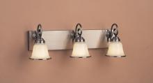  H-1965-3B-11-OPAL - 3-LIGHT BATH AND VANITY WALL SCONCE