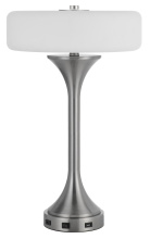  BO-3137TB - Espoo 25W x 3 metal desk/table lamp with frosted glass shade