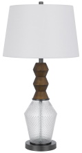  BO-3187TB - 100W led Harlan metal/glass table Lamp