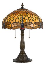  BO-2372TB - 23" Height Zinc Cast Table Lamp in Antique Brass