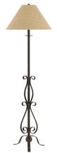  BO-2703FL - 61" Height Iron Floor Lamp in Rust