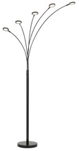  BO-2873FL-5L-DB - 79" Height Metal Floor Lamp in Dark Bronze Finish