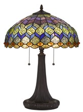  BO-2901TB - 22.5" Height Tiffany Table Lamp in Dark Bronze Finish