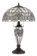  BO-2943TB - 60W X 2 Tiffany Table Lamp with 7W Night Light