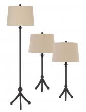  BO-2986-3 - 150W 3 way adjustable metal floor lamp