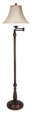  BO-581SWFL - 62" Height Metal Floor Lamp in Antique Rust