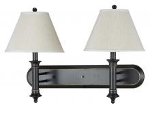  LA-60007W2L-1R - 17.5" Tall Metal Wall Lamp in Dark Bronze Finish