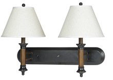  LA-60007W2L-2 - 18" Height Metal Wall Lamp in Dark Bronze