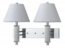  LA-8003W2L-1CH - 19" Height Metal Wall Lamp in Chrome