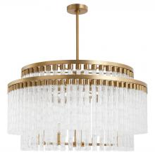  11628 - Nobel 12 Light Chandelier | Aged Brass