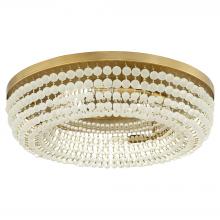  11942 - Ophelia 6 Light Flush Mount | Aged Brass
