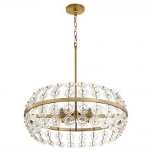  11959 - Selena 4 Light Pendant | Aged Brass