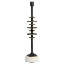  12011 - Barcelo Candleholder | Antique Bronze | White | Brass - Large