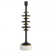  12012 - Barcelo Candleholder | Antique Bronze | White | Brass - Medium