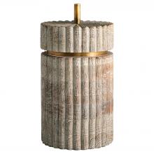  12020 - Zucca Box | Distressed Taupe | Brass - Tall