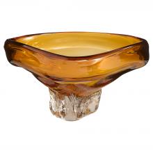  12027 - Alistair Bowl | Amber | Clear - Medium