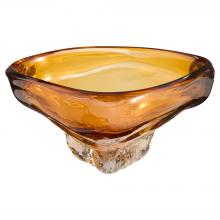  12028 - Alistair Bowl | Amber | Clear - Small