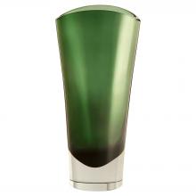  12030 - Muzo Vase | Emerald Green | Clear | Medium
