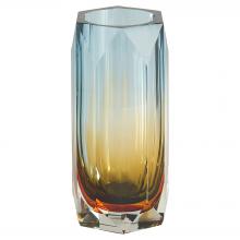  12057 - Alba Vase | Blue | Amber | Orange - Stout