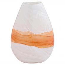  12072 - Pacaya Vase | White | Orange - Large