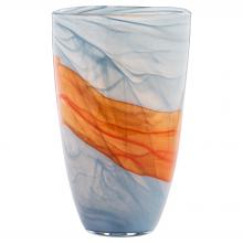 12075 - Pacaya Vase | Grey | Orange - Tall