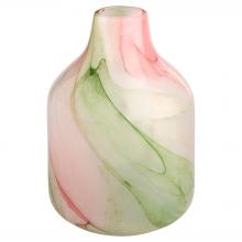  12092 - Fern Vase | White | Spring Green - Small