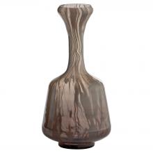  12105 - Billow Bottle Vase | Grey Swirl - Small