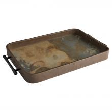  12135 - Tesoro Tray | Smoke Grey | Slate Veneer | Matte Black | Large