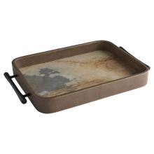  12136 - Tesoro Tray | Smoke Grey | Slate Veneer | Matte Black | Small