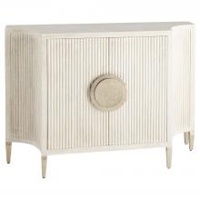  12156 - Estriada Two Door Cabinet | Cerused Mango Wood | White Metal