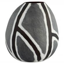  12206 - Calle Vase | Black | White | Grey - Large