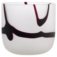  12216 - Crawford Vase | White | Black - Small