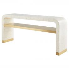  12223 - Cascada Console Table | Natural Bone | Brass
