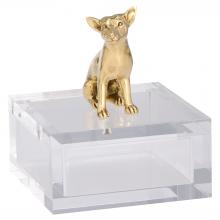  12263 - Lago Box | Clear | Brass