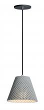  10144GYBK - Woven-Single Pendant