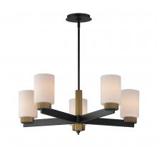  32655SWBKAB - Ruffles-Single-Tier Chandelier