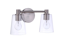  12615BNK2 - Emilio 2 Light Vanity in Brushed Polished Nickel