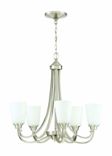  41925-BNK - Grace 5 Light Chandelier in Brushed Polished Nickel