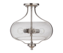  49952-BNK - Serene 2 Light Semi Flush in Brushed Polished Nickel