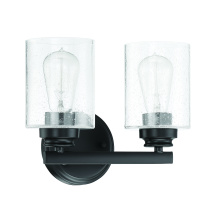  50502-FB - Bolden 2 Light Vanity in Flat Black