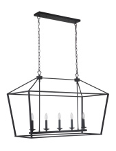  52975-FB - Flynt 5 Light Island in Flat Black