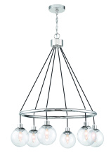  53326-CH - Que 6 Light Chandelier in Chrome