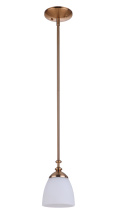  53791-SB - Marlowe 1 Light Mini Pendant in Satin Brass