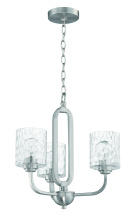  54223-BNK - Collins 3 Light Chandelier in Brushed Polished Nickel
