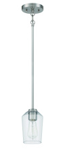  56191-BNK - Shayna 1 Light Mini Pendant in Brushed Polished Nickel