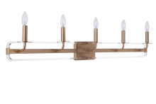  57705-SB - Graclyn 5 Light Vanity in Satin Brass