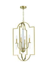  58234-SB - Fortuna 4 Light Foyer in Satin Brass