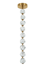  59492-SB-LED - Jackie 9 Light LED Pendant in Satin Brass