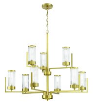  60129-SB - Requires 9 Candelabra Base 60 Watt Bulbs (Not Included)
